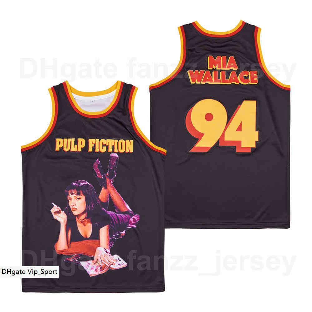 Movie Basketball Pulp Fiction #94 Mia Wallace Jersey Tarantino Uma Thurman Team Color Black Hip Hop Breathable Pure Cotton HipHop For Sport
Movie Basketball Pulp Fiction #94 Mia Wallace Jersey Tarantino Uma Thurman Team Color Black Hip Hop Breathable Pure Cotton HipHop For Sport