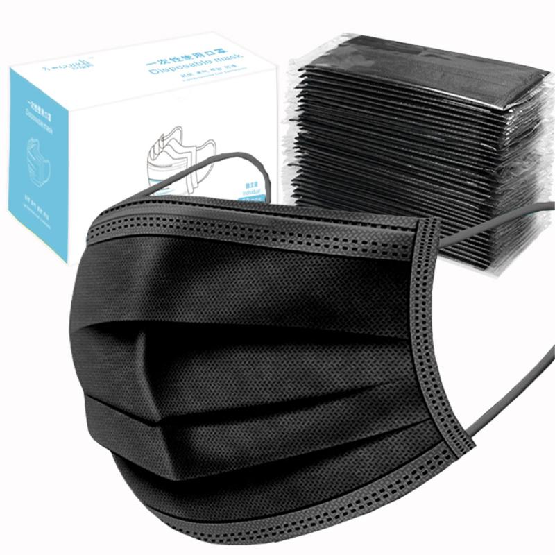 Other Event & Party Supplies 50/pcs Disposable Face Mask Nonwoven 3 Layers Filter Anti Dust Smog Breathable Gauze Black Adult Mouth Masks
Other Event & Party Supplies 50/pcs Disposable Face Mask Nonwoven 3 Layers Filter Anti Dust Smog Breathable Gauze Black Adult Mouth Masks