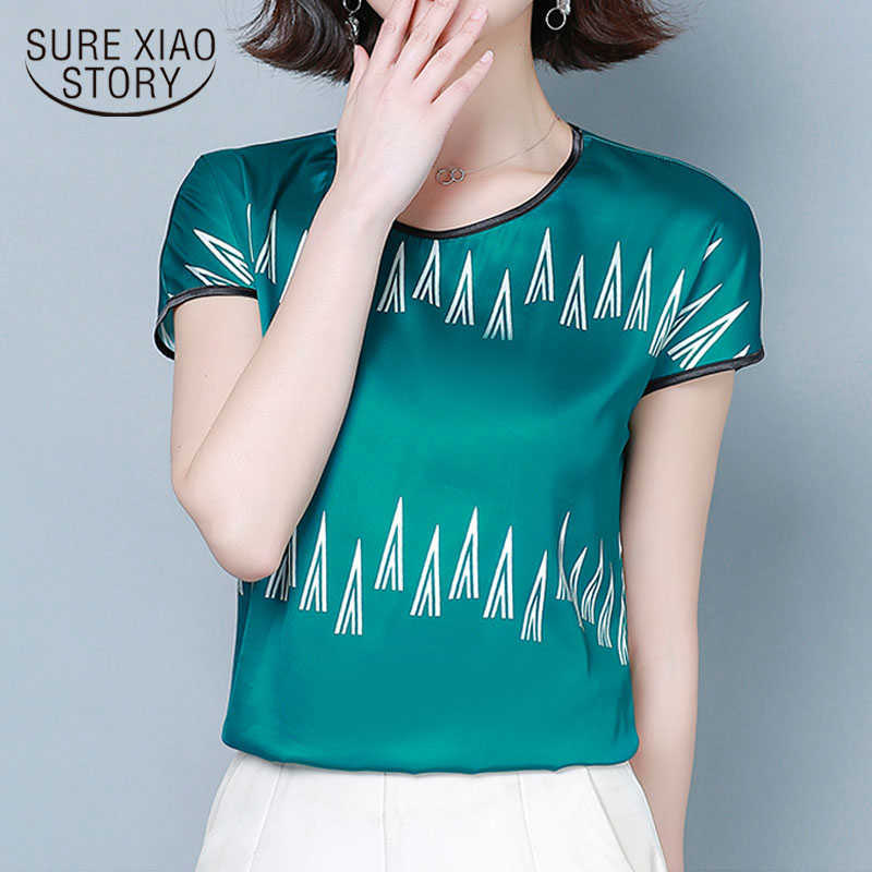 Summer Korean Loose Simple Thin Tops Female Short Sleeve Round Neck Printed Silk Blouse Women Chemisier Femme 9165 50 210527, Red
Summer Korean Loose Simple Thin Tops Female Short Sleeve Round Neck Printed Silk Blouse Women Chemisier Femme 9165 50 210527, Red