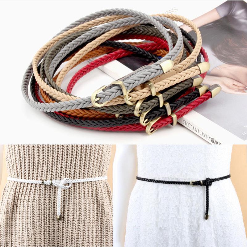 Belts 1PC Est Candy Color Womens Belt Ladies PU Braid Female Pin Buckle Thin For Dress High Quality Fashion, Black;brown
Belts 1PC Est Candy Color Womens Belt Ladies PU Braid Female Pin Buckle Thin For Dress High Quality Fashion, Black;brown