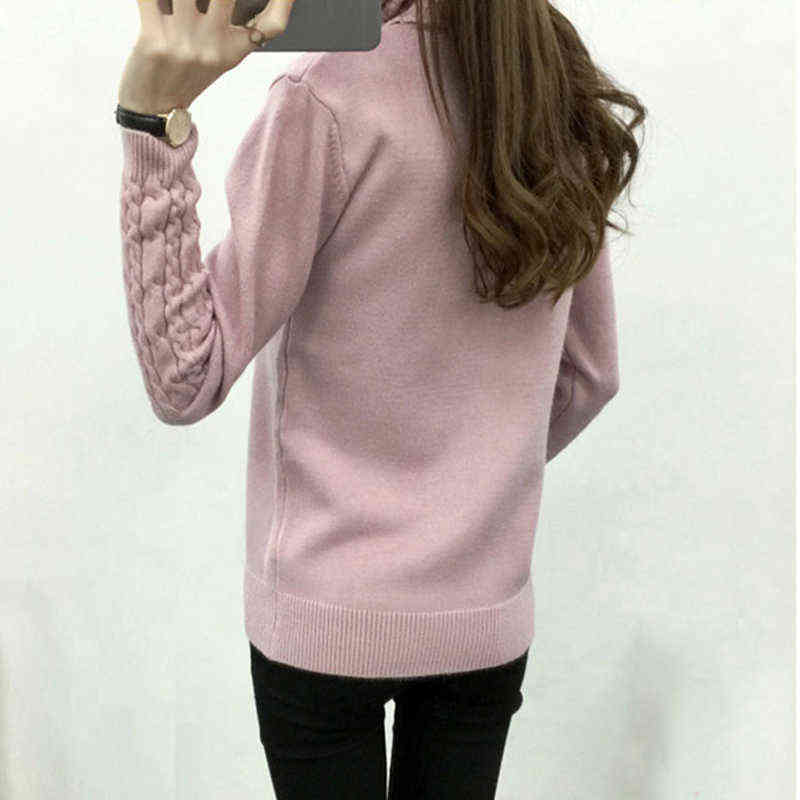 Thick Warm Women Turtleneck Winter Women Sweaters And Pullovers Knit Long Sleeve Cashmere Sweater Female Jumper 211109