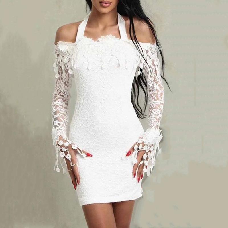 Casual Dresses 2021 Women Lace Patchwork Elegant White Slim Long Sleeve Off Shoulder Cocktail Party Club Bodycon Mini Pencil Dress Female
Casual Dresses 2021 Women Lace Patchwork Elegant White Slim Long Sleeve Off Shoulder Cocktail Party Club Bodycon Mini Pencil Dress Female