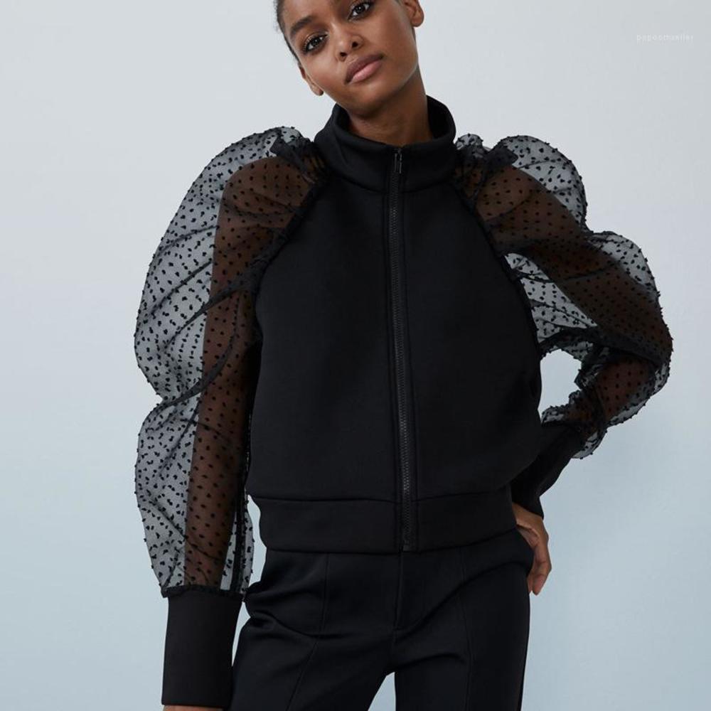Female Clothing Autumn Womens Jacket Polka Dot Puff Sleeve Solid Color Short Vintage Coats Fashion Casual, Black
Female Clothing Autumn Womens Jacket Polka Dot Puff Sleeve Solid Color Short Vintage Coats Fashion Casual, Black