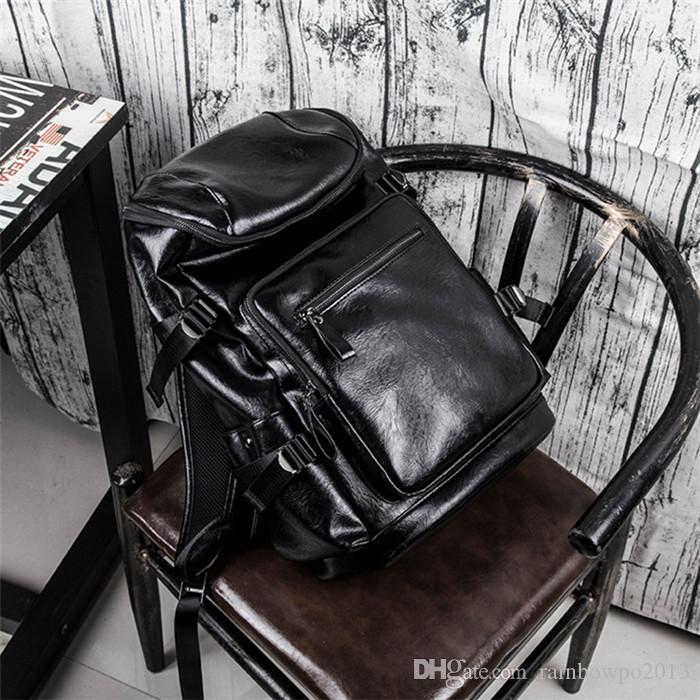 Factory wholesale men handbag multi-pocket fashion backpack outdoor travel leather leisure backpacks personalized leathersstudent bag, Black
Factory wholesale men handbag multi-pocket fashion backpack outdoor travel leather leisure backpacks personalized leathersstudent bag, Black
