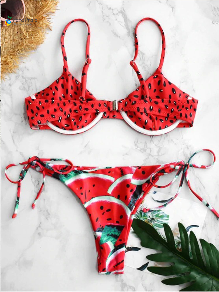 2021para praia 2021 brazilian bikini set swimwear white women swimsuit bathing suit watermelon print biquini bathing suit, White;black
2021para praia 2021 brazilian bikini set swimwear white women swimsuit bathing suit watermelon print biquini bathing suit, White;black