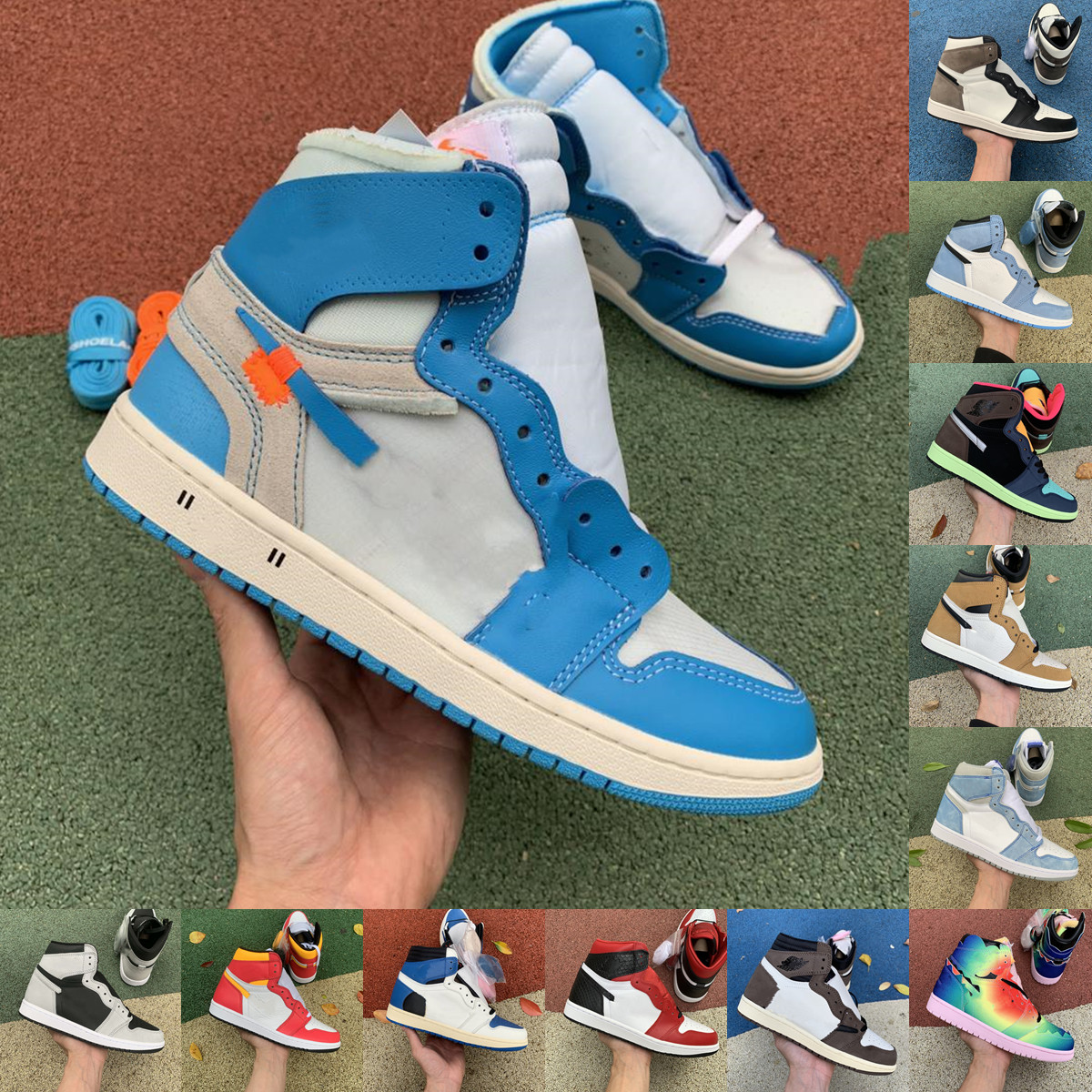 Jumpman 1 1s men women basketball shoes Dark Mocha Light Fusion Red Satin Snake Chicago JORDÃN sneakers Obsidian UNC Court Purple trainer sneaker
Jumpman 1 1s men women basketball shoes Dark Mocha Light Fusion Red Satin Snake Chicago JORDÃN sneakers Obsidian UNC Court Purple trainer sneaker
