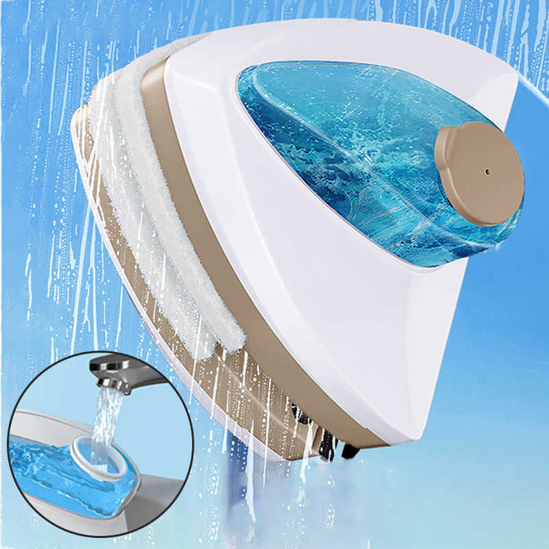 JOYBOS Magnetic Glass Window Cleaning Tool Automatic Water Discharge Double-layer Wiper Household Special Window Cleaner H0915