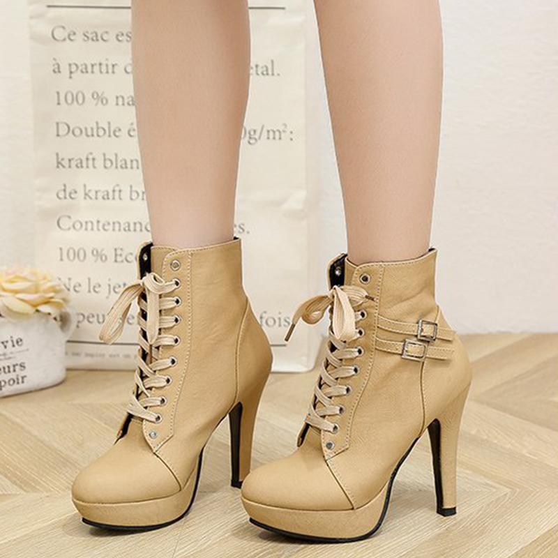 Boots Ankle Ladies Women Square Toe Solid Buckle Lace Up High Heels Female Classic Thin Shoes Round Plus Size 2021, Black
Boots Ankle Ladies Women Square Toe Solid Buckle Lace Up High Heels Female Classic Thin Shoes Round Plus Size 2021, Black
