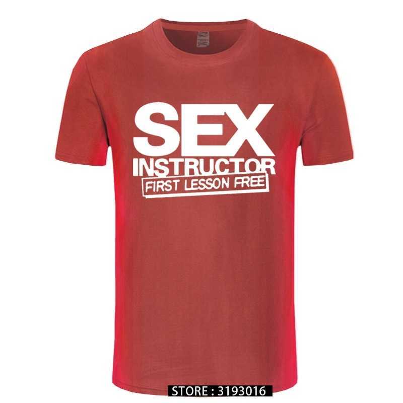 Sex Instructor Funny Novelty T-shirt Summer Cotton 3D Tshirts Fashion Hip Hop Tops & Tees Male Harajuku Christmas Streetwear 210629