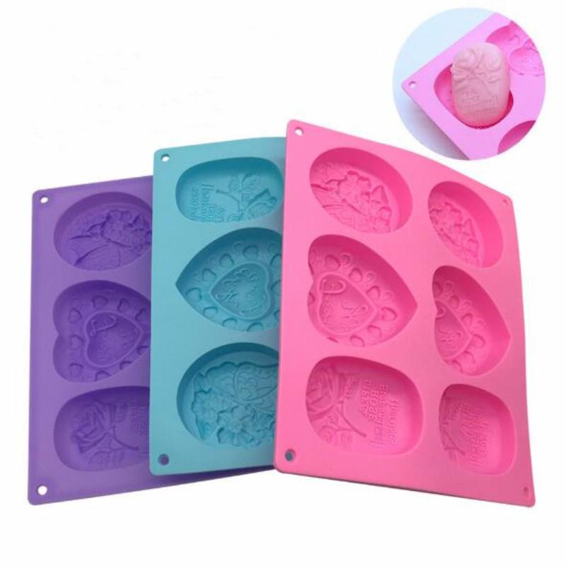 Craft Tools 6 Holes Flower Silicone Soap Heart Oval Form 3D Moulds Making Fondant Cake Decor Kitchen Accessories
Craft Tools 6 Holes Flower Silicone Soap Heart Oval Form 3D Moulds Making Fondant Cake Decor Kitchen Accessories