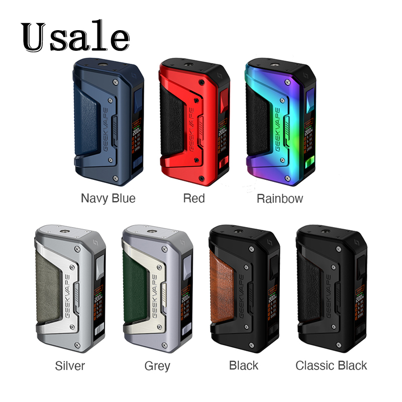 Geekvape Aegis Legend 2 Mod 200W L200 Vapor Device with 1.08-inch Full Screen Updated Tri-proof Technology 100% Original
Geekvape Aegis Legend 2 Mod 200W L200 Vapor Device with 1.08-inch Full Screen Updated Tri-proof Technology 100% Original