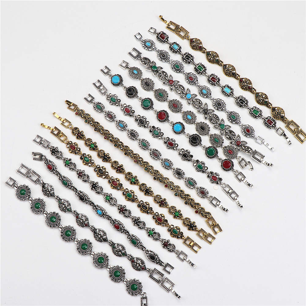Wholesale 10pcs/lots Bulk Vintage Metal Bohemian Ethnic Crystal Charm Bracelet For Women Party Gift Mix Style
Wholesale 10pcs/lots Bulk Vintage Metal Bohemian Ethnic Crystal Charm Bracelet For Women Party Gift Mix Style