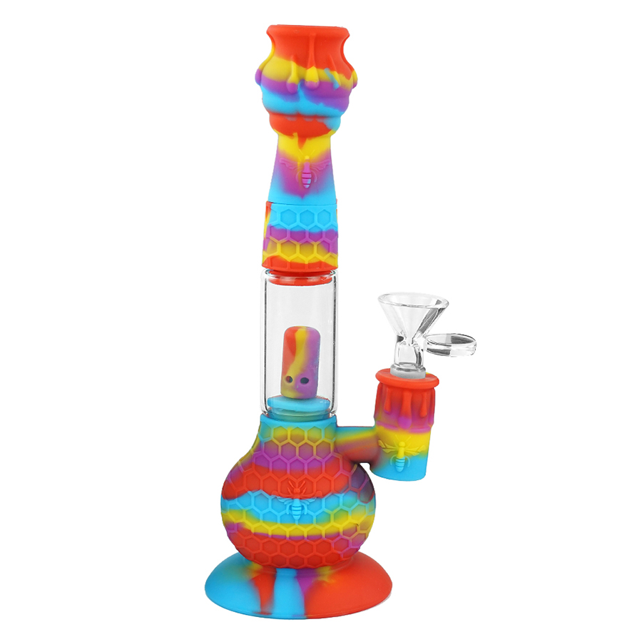 bee hookah Smoking Accessories dab oil rig bong silicone water pipe tobacco glass bubbler
bee hookah Smoking Accessories dab oil rig bong silicone water pipe tobacco glass bubbler