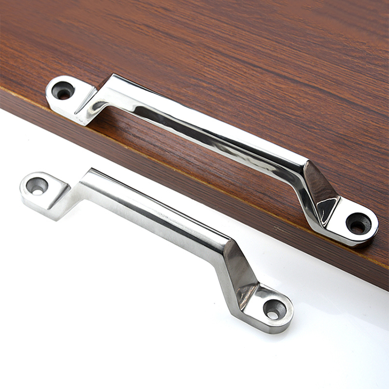 solid Stainless steel bow door handle industrial cabinet heavy equipment knob chassis case pull toolbox hardware