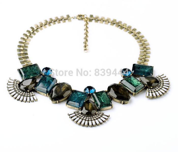 Pendant Necklaces 2014 Arrival Party Gorgeous Woman Glass Light Blue Elegant Wholesale Antique Gold Color Chunky Necklace, Silver
Pendant Necklaces 2014 Arrival Party Gorgeous Woman Glass Light Blue Elegant Wholesale Antique Gold Color Chunky Necklace, Silver