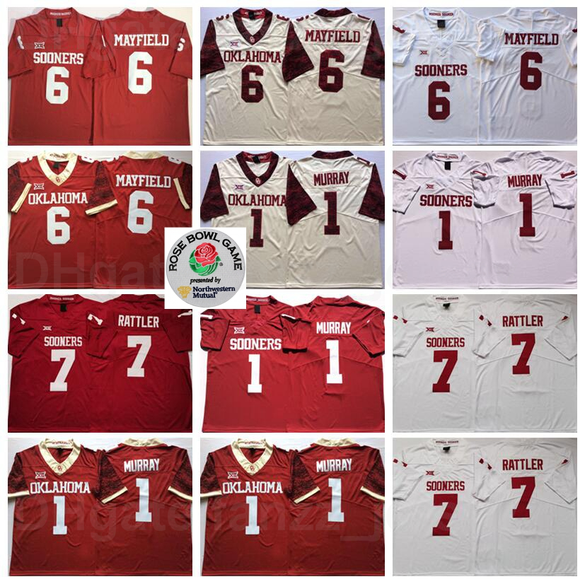 NCAA College Oklahoma Sooners Football 7 Spencer Rattler Jersey 6 Baker Mayfield 1 Kyler Murray University Red White Team Color All Stitched For Sport Fans Uniform, 6 red
NCAA College Oklahoma Sooners Football 7 Spencer Rattler Jersey 6 Baker Mayfield 1 Kyler Murray University Red White Team Color All Stitched For Sport Fans Uniform, 6 red