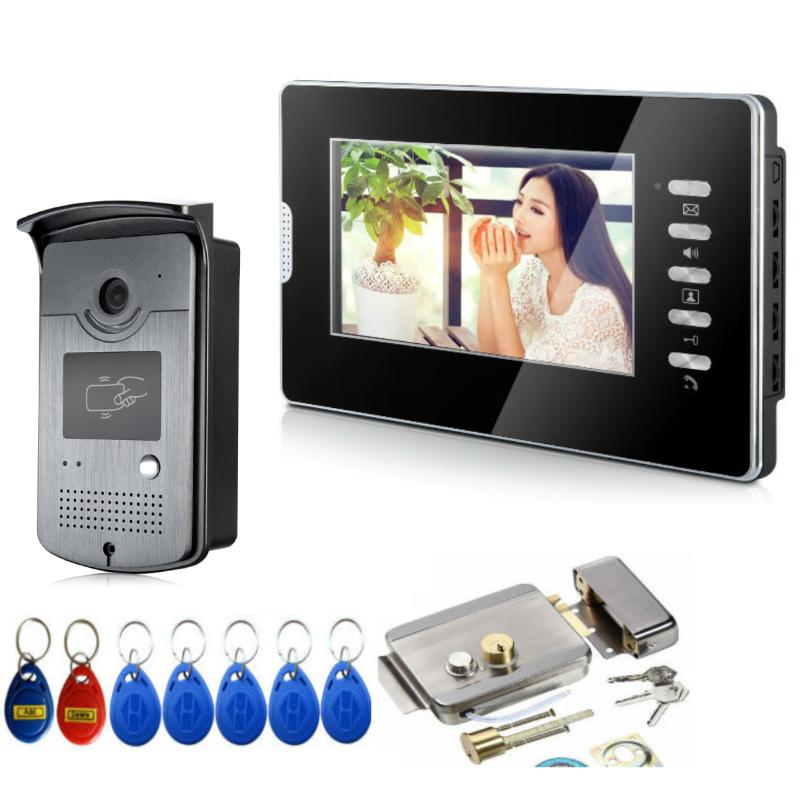 Video Door Phones Phone Doorbell Intercom System Wired 1000TVL 7'' Monitor Support Talking Unlock For Home Office Security Rainproof
Video Door Phones Phone Doorbell Intercom System Wired 1000TVL 7'' Monitor Support Talking Unlock For Home Office Security Rainproof