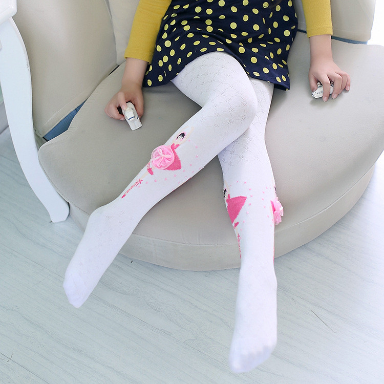 Fashion Kids Girls Leggings Socks Toddler Baby Cartoon Dance Ballet Pantyhose Tights Girl Children Mesh Diamond Shape & Hosiery For 3-10T