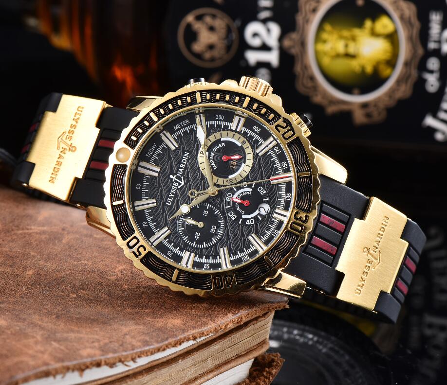 096 Ulysse HOT Nardin Men's Automatic Watch Rubber BAND Watches Men Business Full Function quartz Wristwatch
096 Ulysse HOT Nardin Men's Automatic Watch Rubber BAND Watches Men Business Full Function quartz Wristwatch