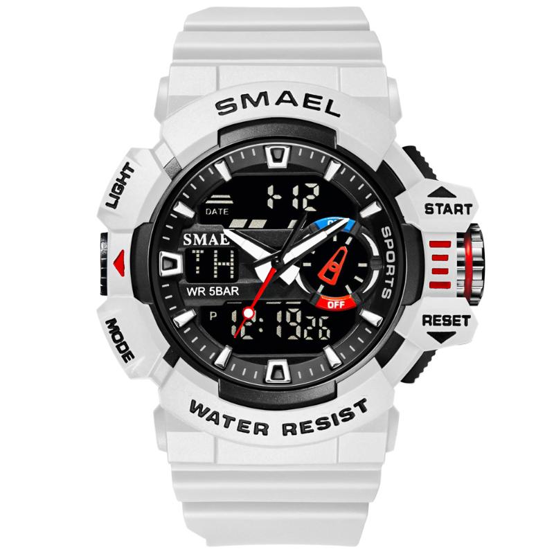 Military Men's Watches Sport Men Luxury Top Brand Digital Wristwatches Waterproof 5BarAlarm Electronic Clock 8043, Red
Military Men's Watches Sport Men Luxury Top Brand Digital Wristwatches Waterproof 5BarAlarm Electronic Clock 8043, Red