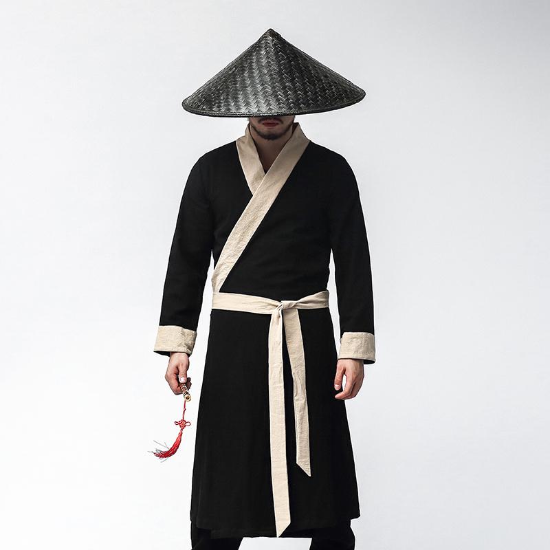 Men's Trench Coats Chinese Style Men With Garment Retro Long Clothing Costume Dress Activities Hanfu Robes Chivalrous, Black
Men's Trench Coats Chinese Style Men With Garment Retro Long Clothing Costume Dress Activities Hanfu Robes Chivalrous, Black