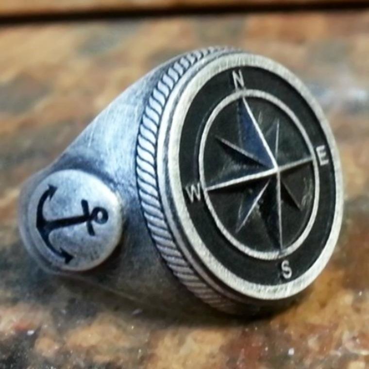 Cluster Rings 2021 Ins Trendy Vintage Viking Anchor Hip Hop Punk Rock Compass Silver Ring For Men Women Luxury Naval Knight Male Jewelry
Cluster Rings 2021 Ins Trendy Vintage Viking Anchor Hip Hop Punk Rock Compass Silver Ring For Men Women Luxury Naval Knight Male Jewelry