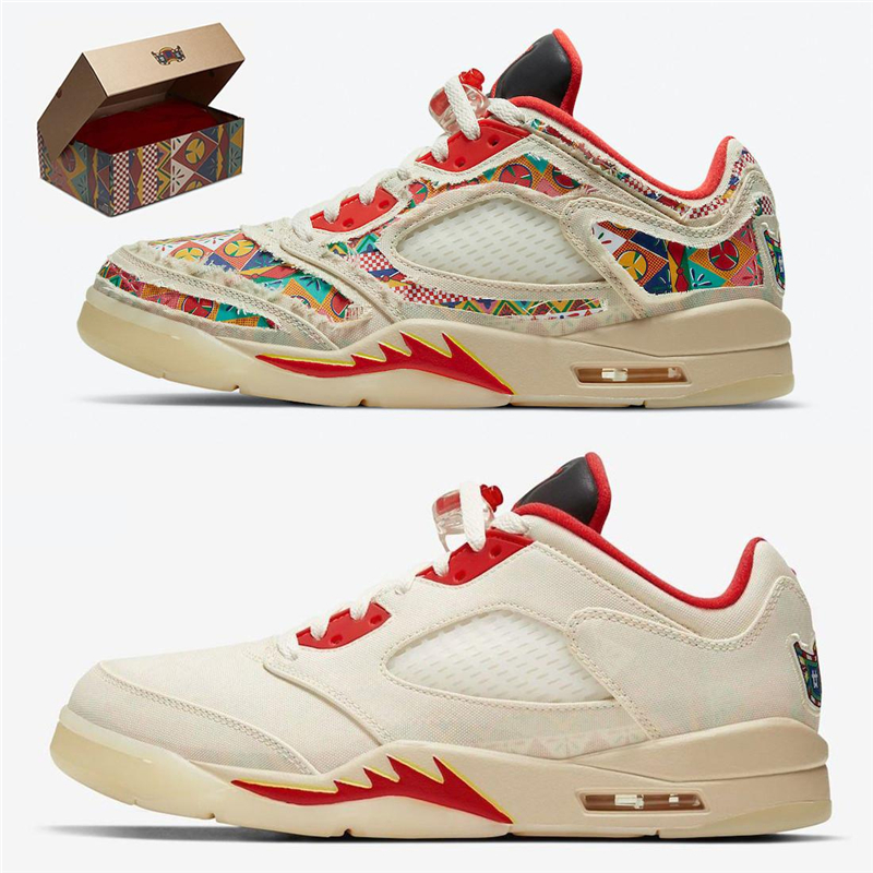 2021 Authentic 5 High OG Low Chinese New Year Outdoor Shoes Man CNY Sail Chile Red-Opti Yellow-Pearl White Zapatos DD2240-100 Sports Sneakers With Box
2021 Authentic 5 High OG Low Chinese New Year Outdoor Shoes Man CNY Sail Chile Red-Opti Yellow-Pearl White Zapatos DD2240-100 Sports Sneakers With Box
