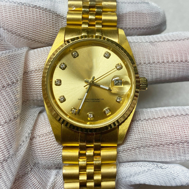 18K GOLD V3 Automatic 2813 Automatic Watch women Datejust 36mm l solid Clasp President Men Watches Male sweeping ladies watch A quality, Only box and papers
18K GOLD V3 Automatic 2813 Automatic Watch women Datejust 36mm l solid Clasp President Men Watches Male sweeping ladies watch A quality, Only box and papers