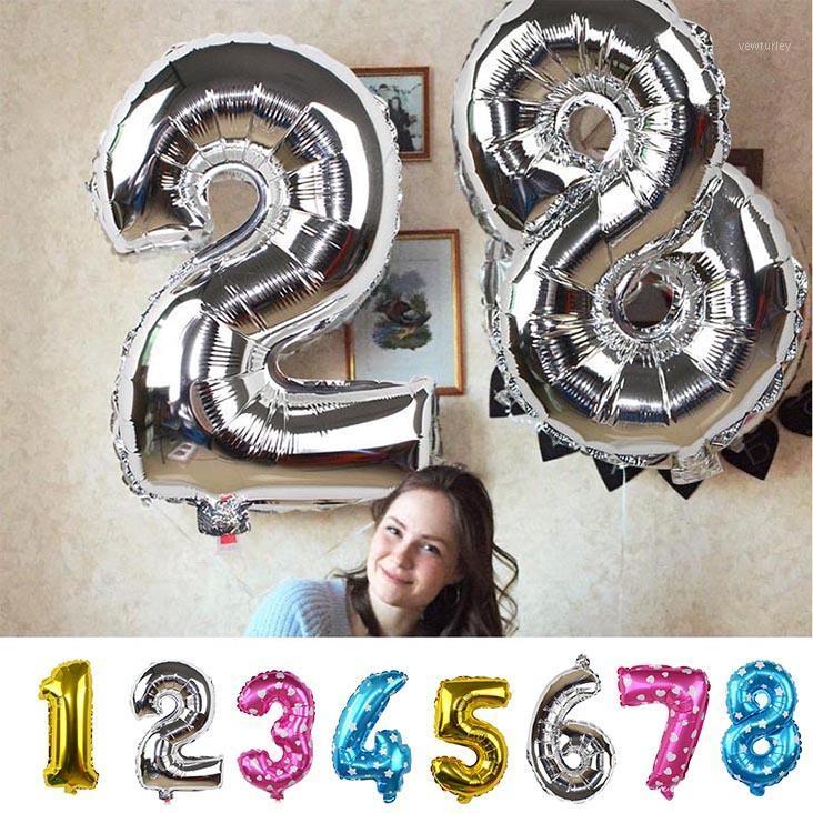 Party Decoration 32inch Gold/Silver Number Foil Balloons Digit Air Ballons Happy Birthday Wedding Letter Ballon Event Supplies
Party Decoration 32inch Gold/Silver Number Foil Balloons Digit Air Ballons Happy Birthday Wedding Letter Ballon Event Supplies