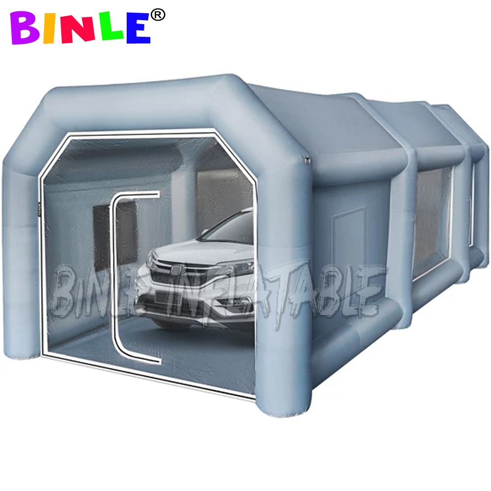 Free door Light Moveable Inflatable Spray Paint Booth for Car with Filter System inflatables giant bus workstation sprays booths Ftcar Paints Commerci