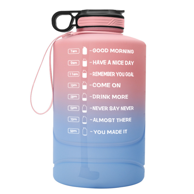 PETG plastic gradual change big kettle 1 gallon 3.78L portable sports bucket 2.2LO7M2
PETG plastic gradual change big kettle 1 gallon 3.78L portable sports bucket 2.2LO7M2