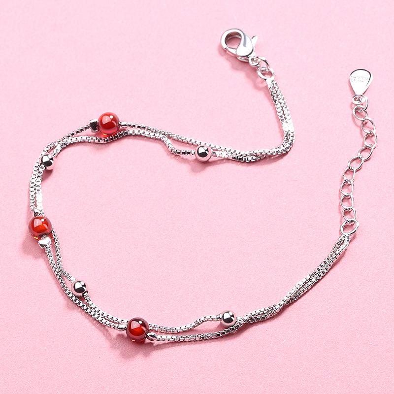Link, Chain Fashion Simple Natural Stone Beads Double Chains Bracelets For Women Small Fresh Jewelry Gifts
Link, Chain Fashion Simple Natural Stone Beads Double Chains Bracelets For Women Small Fresh Jewelry Gifts