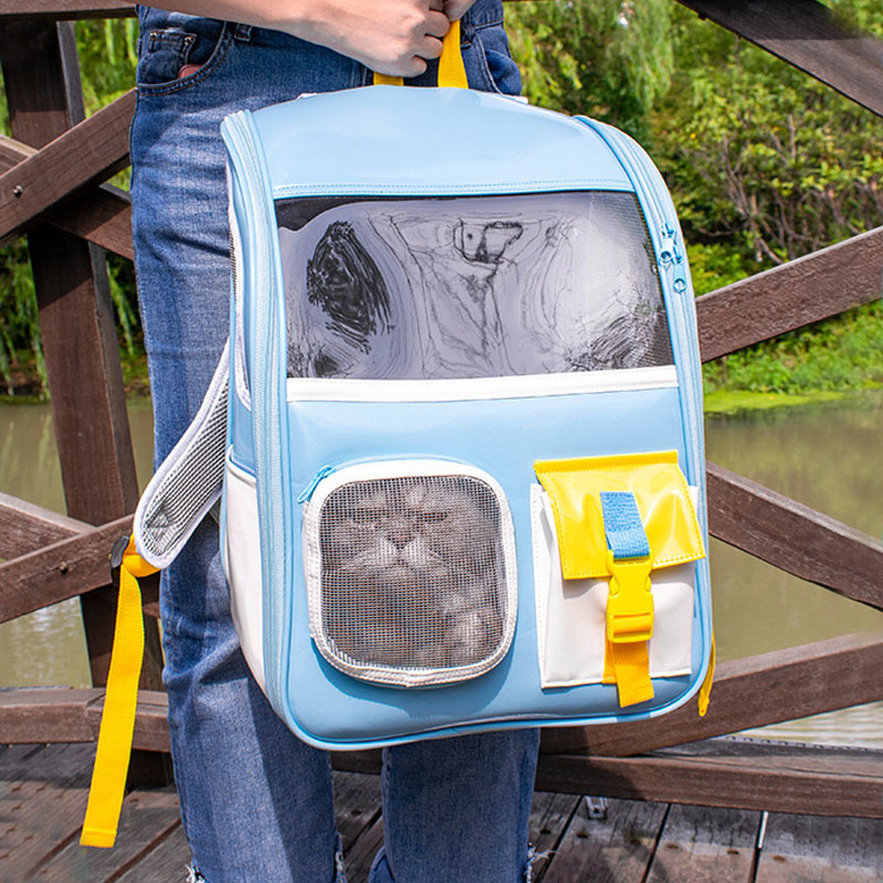 New Pet Cat Carrying Backpack Travel Cat Bag Kitten Puppy Space Handbag Portable Product Small Dog Carrying Bag