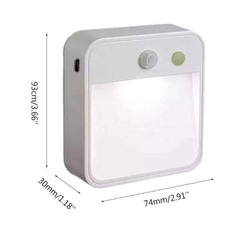 Night Lights Square Light Motion Sensor Movement Induction Nightlight For Home Bedroom L69A
Night Lights Square Light Motion Sensor Movement Induction Nightlight For Home Bedroom L69A
