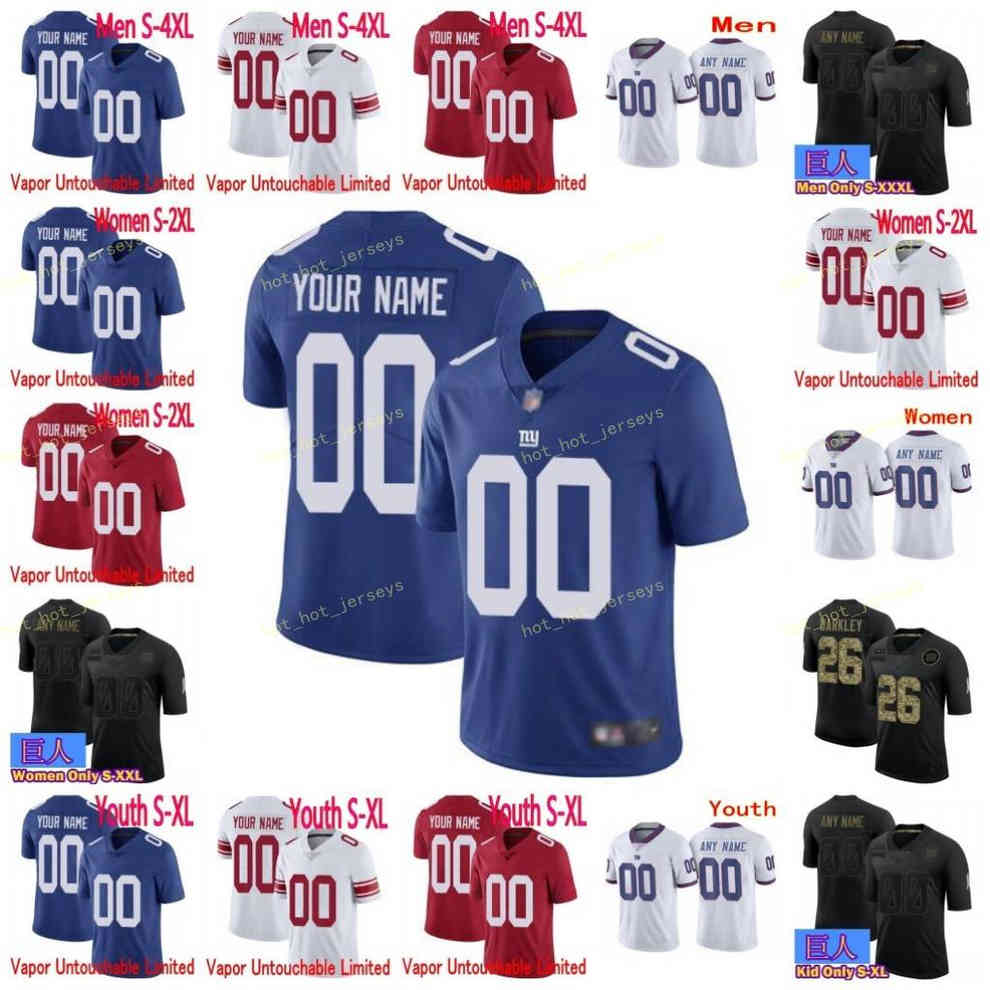 Custom Football Jerseys Saquon Barkley Michael Thomas Lawrence Taylor DanieI Jones Eli Manning New Yolk Glant Men Women Kids, Black;red
Custom Football Jerseys Saquon Barkley Michael Thomas Lawrence Taylor DanieI Jones Eli Manning New Yolk Glant Men Women Kids, Black;red