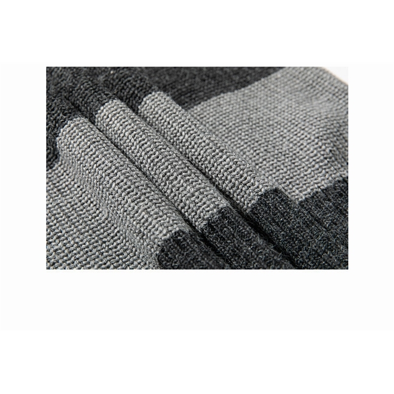 IEFB /men's clothing Autumn pullover sweater ins trendy striped contrast color loose round neck kintted tops for men 9Y3801 210524