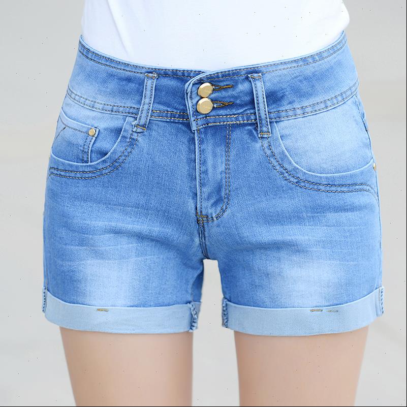 women short summer jeans shorts casual high waist denim clothes plus size 26 36, White;black
women short summer jeans shorts casual high waist denim clothes plus size 26 36, White;black