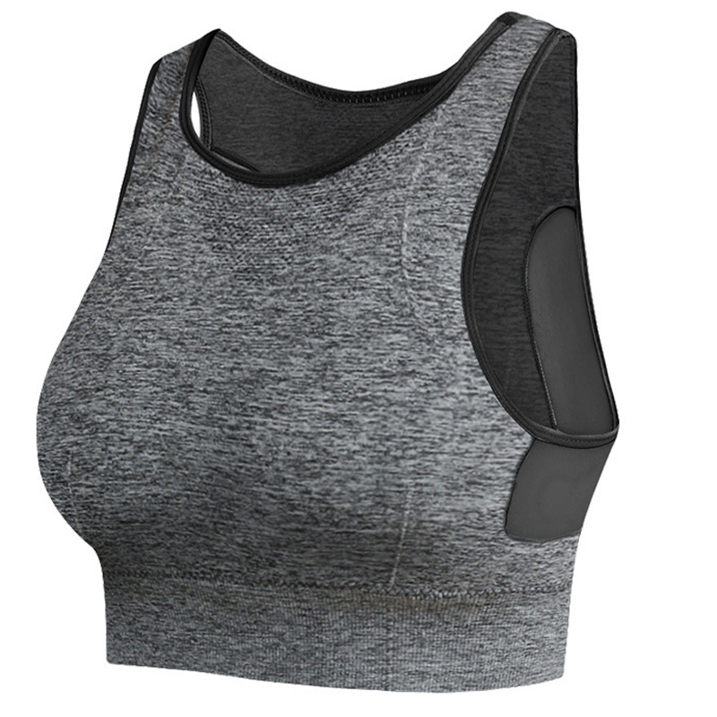 Style Women vest Bras Seamless Fitness Solid Padded base Bra Cotton Stretch Workout Vest Underwear tank crop top 210515