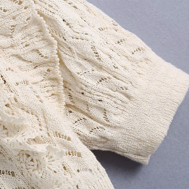 Sweet Women O Neck Beige Blouse Spring-autumn Fashion Ladies Casual Cute Vintage Female Layered Knitted Shirt Top 210515