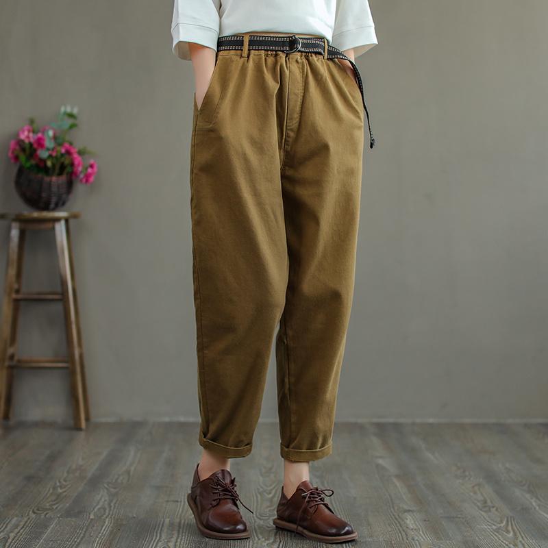 Women's Pants & Capris Flower Concept Pure Color Simple Casual Cotton Harem Autumn Temperament Wild Slimming Micro Elastic Baggy, Black;white
Women's Pants & Capris Flower Concept Pure Color Simple Casual Cotton Harem Autumn Temperament Wild Slimming Micro Elastic Baggy, Black;white