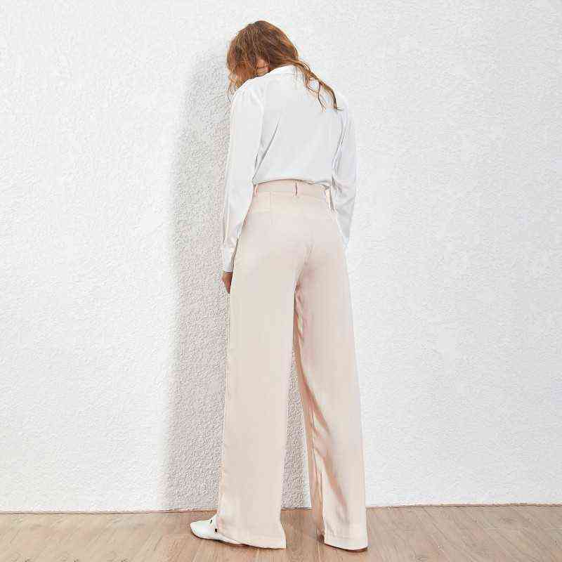 TWOTWNSTYLE Summer Loose Casual Trousers For Women High Waist Maxi Wide Leg Pants Female Elegant Fashion Clothes 211115