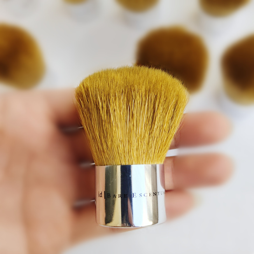 Id Escentuals Makeup Full Coverage Kabuki Brush Goat Bristles Powder Blush Contour Cosmetic Beauty Tool