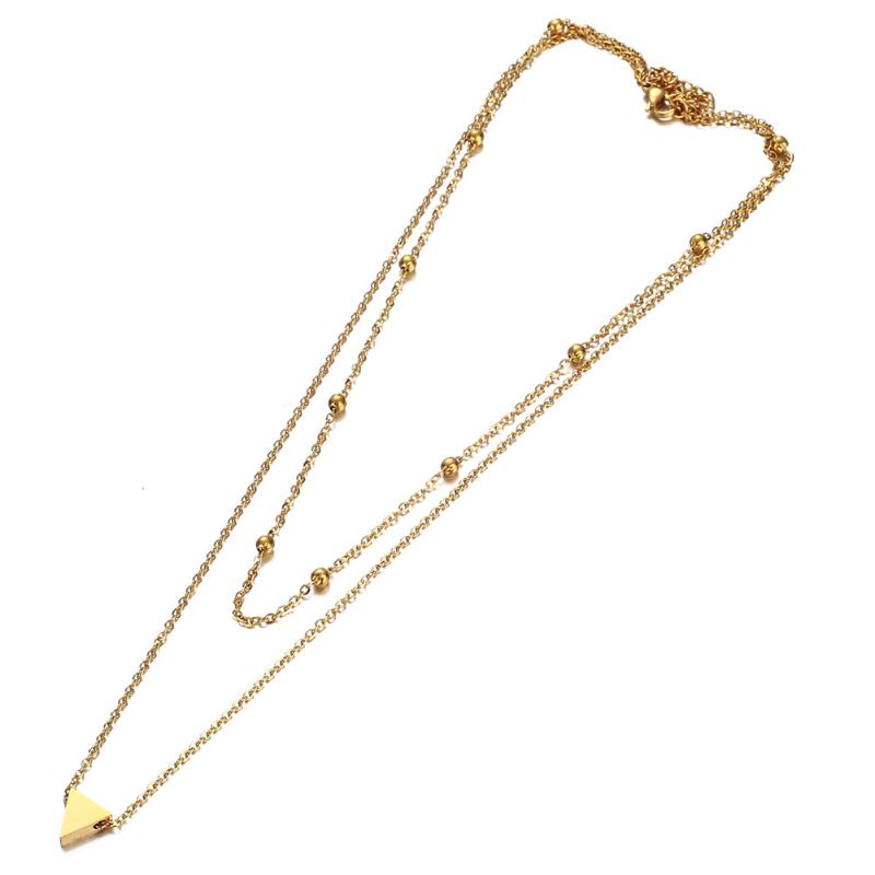 Pendant Necklaces Stainless Steel Choker Small Triangle Necklace For Women Geometric Handmade Layered Fashion Jewelry
Pendant Necklaces Stainless Steel Choker Small Triangle Necklace For Women Geometric Handmade Layered Fashion Jewelry