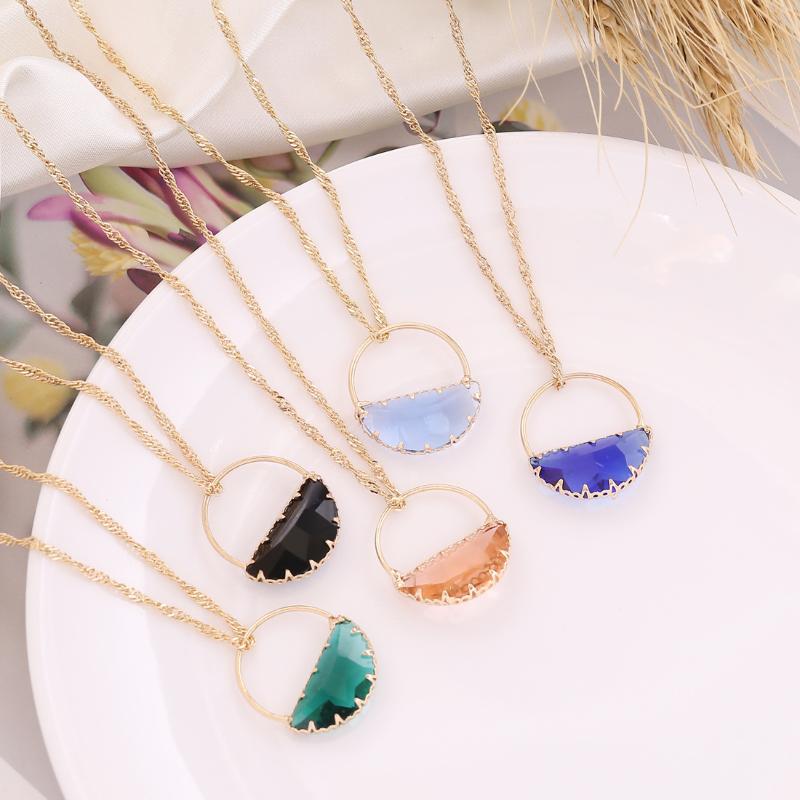 Pendant Necklaces Women's Crystal Necklace, Gold Chain, Glass, Fancy, Simple, Clavicle Jewelry Gifts, Collection 2021
Pendant Necklaces Women's Crystal Necklace, Gold Chain, Glass, Fancy, Simple, Clavicle Jewelry Gifts, Collection 2021