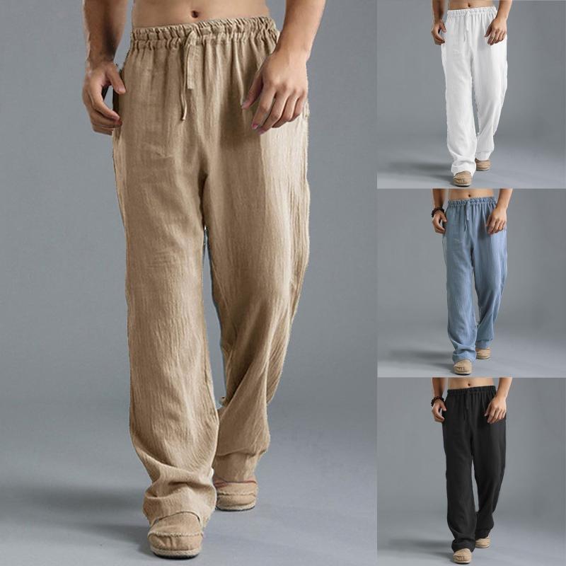 Men's Pants Men's Fashion Solid Color Trousers Washed Cotton Linen Loose Breathable Casual Poet Streetwear Sports Oversize, Black
Men's Pants Men's Fashion Solid Color Trousers Washed Cotton Linen Loose Breathable Casual Poet Streetwear Sports Oversize, Black