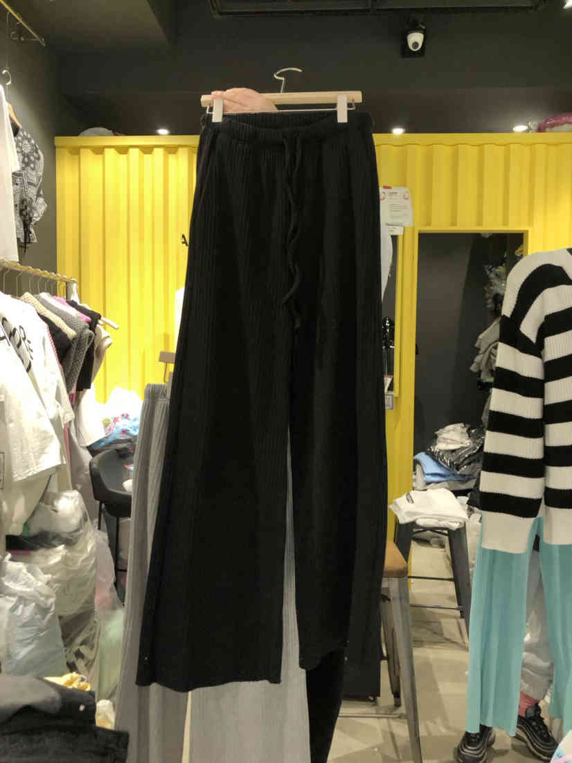 Summer Thin Solid Elastic High Waist Pink Wide Leg Pants Women Cotton Loose Casual Fashion Pantalones De Mujer Oversize Wild 210429