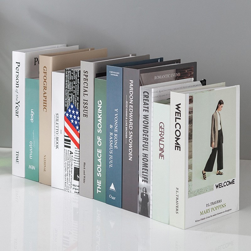 Modern Simulation Books Decorative Objects Home Decor 22*4.5*15CM Hotel Study Room Soft Classic Fake Book Decoration Living Bedroom Props
Modern Simulation Books Decorative Objects Home Decor 22*4.5*15CM Hotel Study Room Soft Classic Fake Book Decoration Living Bedroom Props