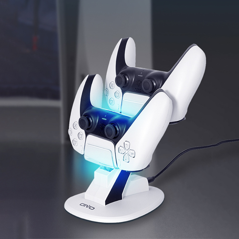 LED Controller Charger Cradle Stand Elements Lightweight Gamepad Dock for Sony PS5 Joystick Dual USB Charging
LED Controller Charger Cradle Stand Elements Lightweight Gamepad Dock for Sony PS5 Joystick Dual USB Charging