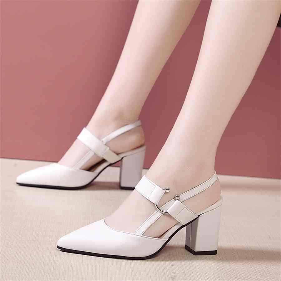 2020 Summer Sandals Dress Party Shoes PU Leather High Heel Sandals Women's Mules Ladies Pointed Toe Chunky Heel White Yellow
2020 Summer Sandals Dress Party Shoes PU Leather High Heel Sandals Women's Mules Ladies Pointed Toe Chunky Heel White Yellow