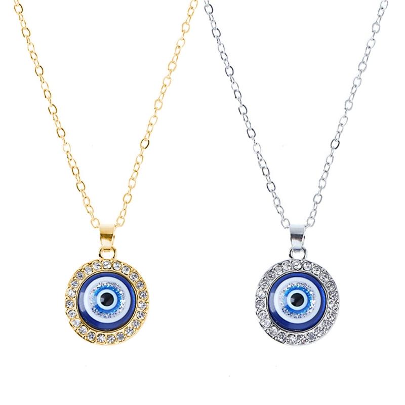 Pendant Necklaces 1PC Turkish Crystal Evil Eyes Necklace For Women Jewelry Gold Color Clavicle Chains Blessing
Pendant Necklaces 1PC Turkish Crystal Evil Eyes Necklace For Women Jewelry Gold Color Clavicle Chains Blessing